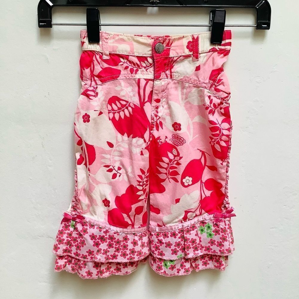OILILY FLORAL PANT PINK 24 MONTHS SIZE 2 EUC